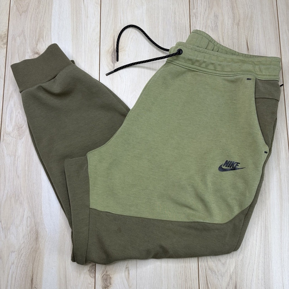 Nike Sportswear Tech Fleece Jogger Sweatpants Mens Sz 2XL Colorblock Green